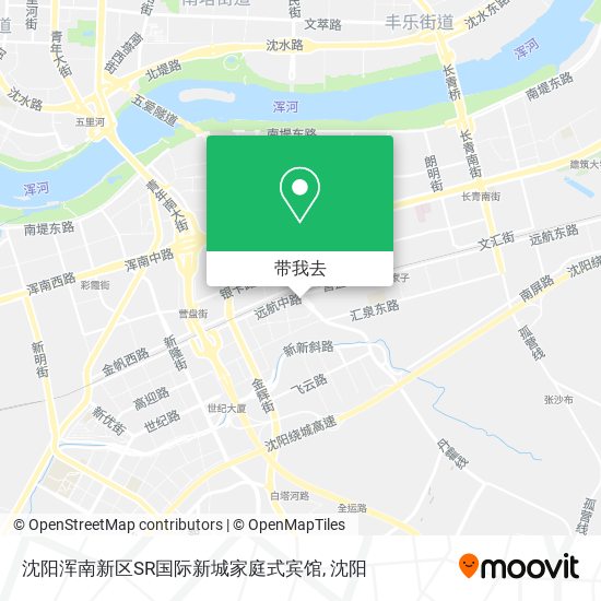 沈阳浑南新区SR国际新城家庭式宾馆地图