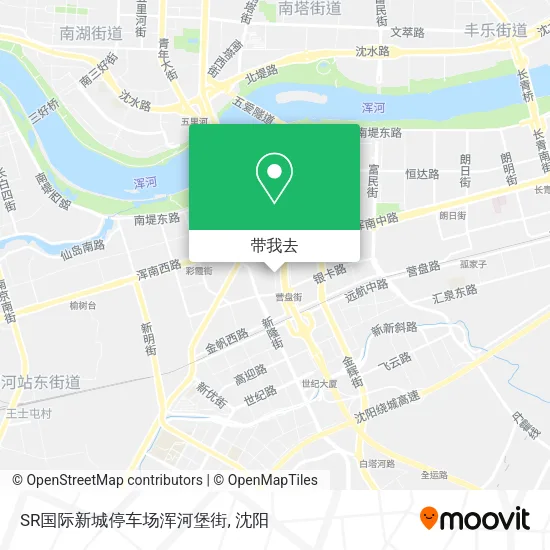 SR国际新城停车场浑河堡街地图