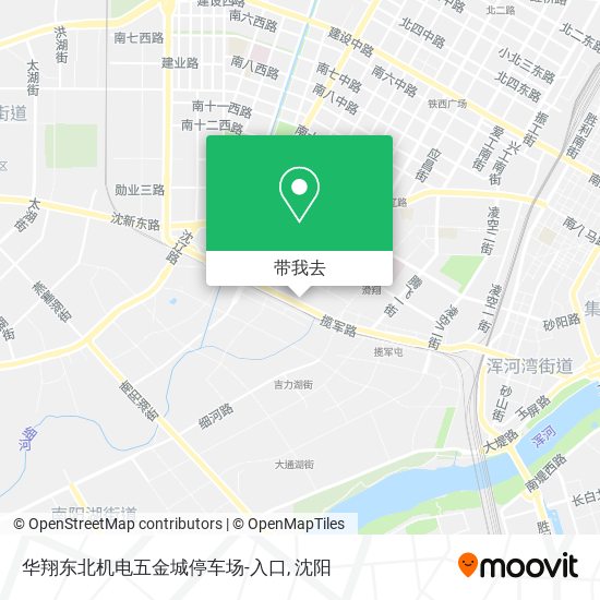 华翔东北机电五金城停车场-入口地图