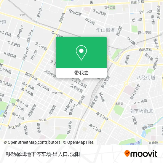 移动馨城地下停车场-出入口地图