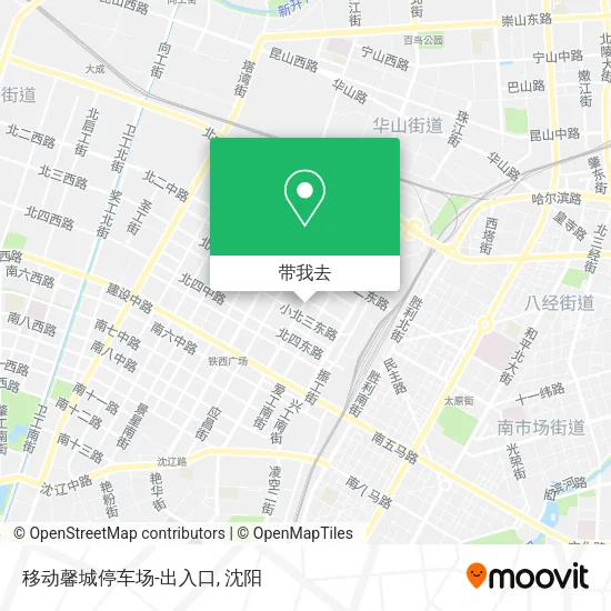 移动馨城停车场-出入口地图