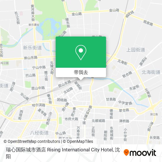 瑞心国际城市酒店 Rising International City Hotel地图