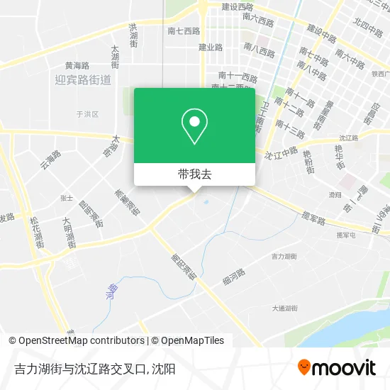 吉力湖街与沈辽路交叉口地图