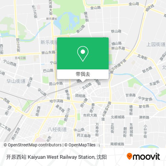 开原西站 Kaiyuan West Railway Station地图