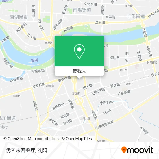 优客来西餐厅地图
