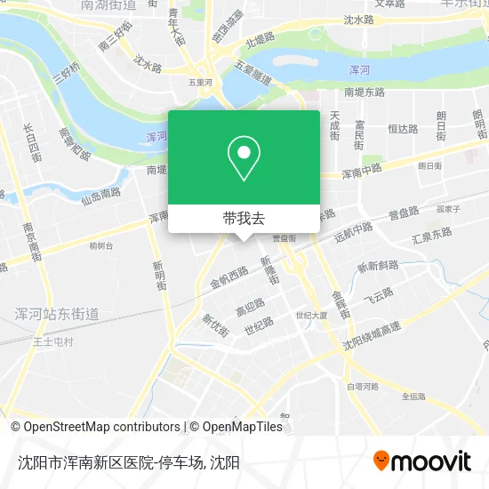 沈阳市浑南新区医院-停车场地图