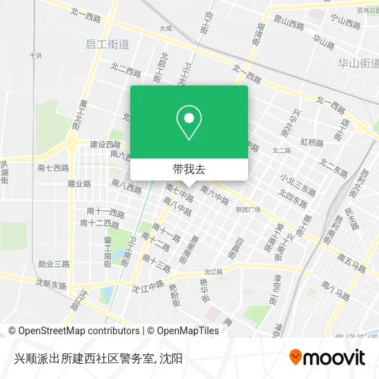 兴顺派出所建西社区警务室地图