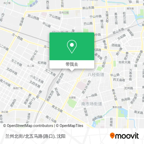兰州北街/北五马路(路口)地图