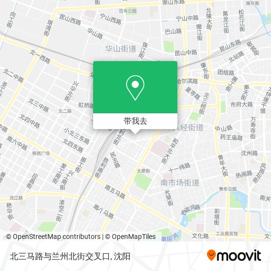 北三马路与兰州北街交叉口地图