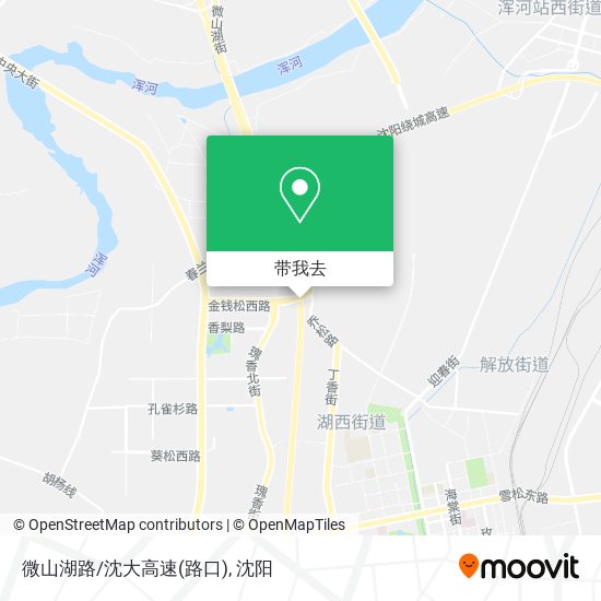 微山湖路/沈大高速(路口)地图