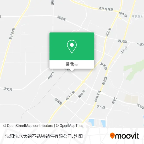 沈阳沈水太钢不锈钢销售有限公司地图
