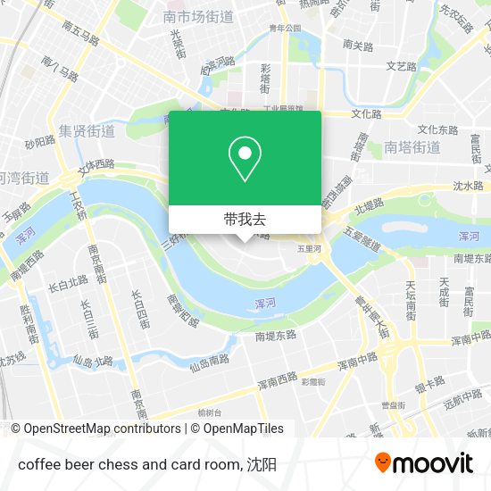 coffee beer chess and card room地图