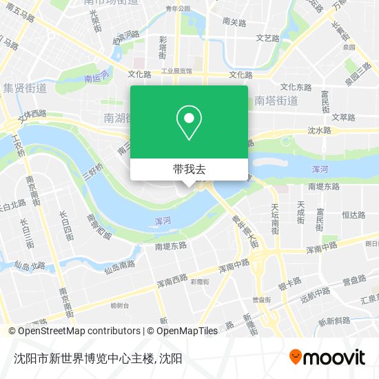 沈阳市新世界博览中心主楼地图