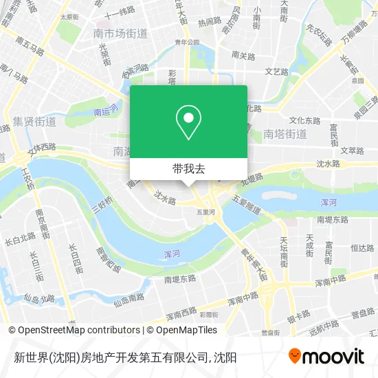 新世界(沈阳)房地产开发第五有限公司地图