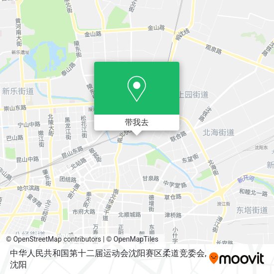 中华人民共和国第十二届运动会沈阳赛区柔道竞委会地图