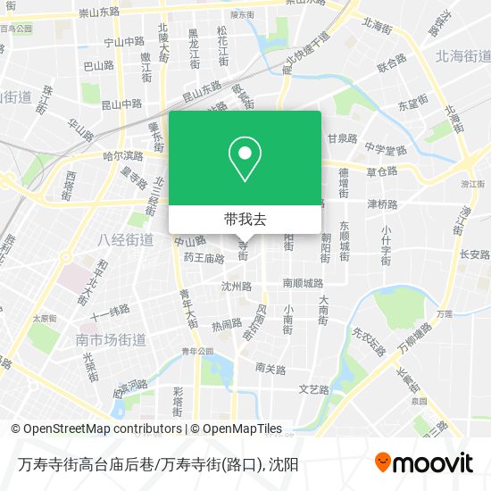万寿寺街高台庙后巷/万寿寺街(路口)地图