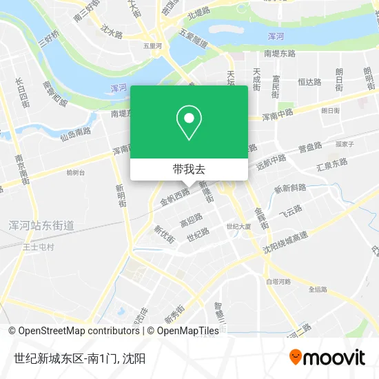 世纪新城东区-南1门地图
