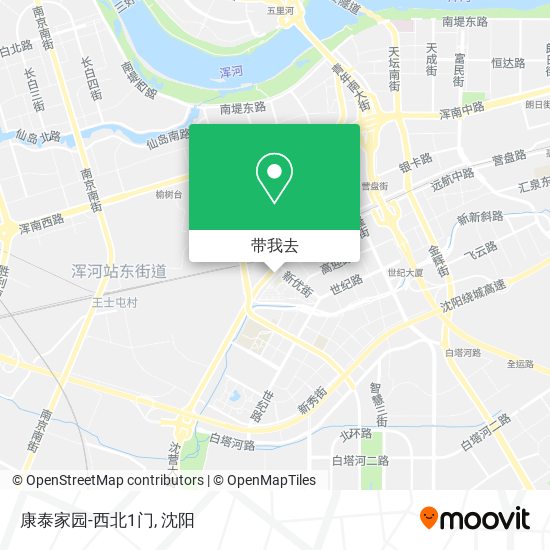 康泰家园-西北1门地图