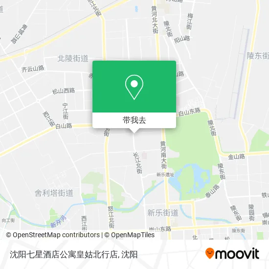 沈阳七星酒店公寓皇姑北行店地图