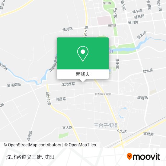 沈北路道义三街地图