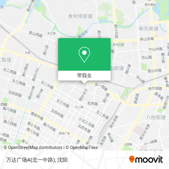 万达广场A(北一中路)地图