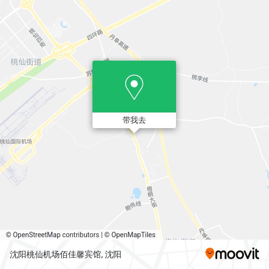 沈阳桃仙机场佰佳馨宾馆地图