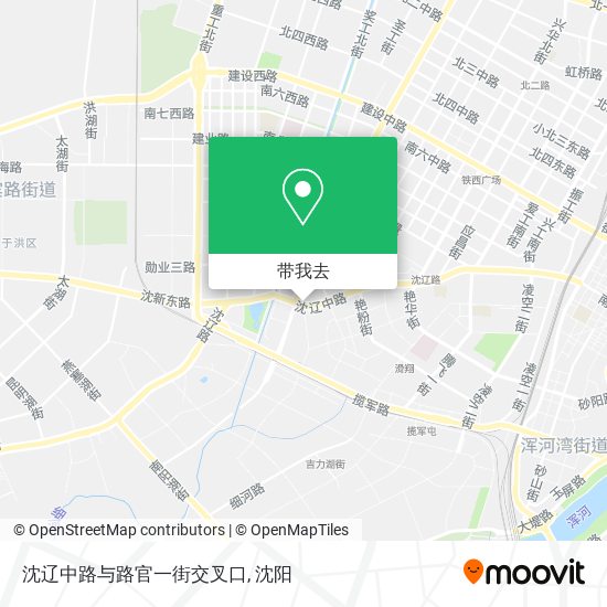 沈辽中路与路官一街交叉口地图