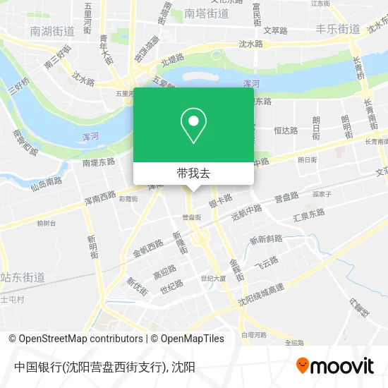 中国银行(沈阳营盘西街支行)地图