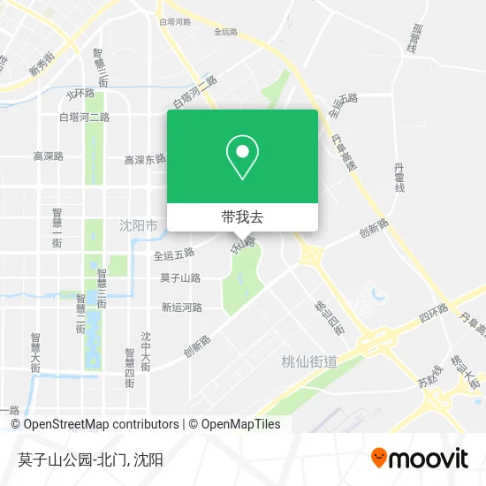 莫子山公园-北门地图