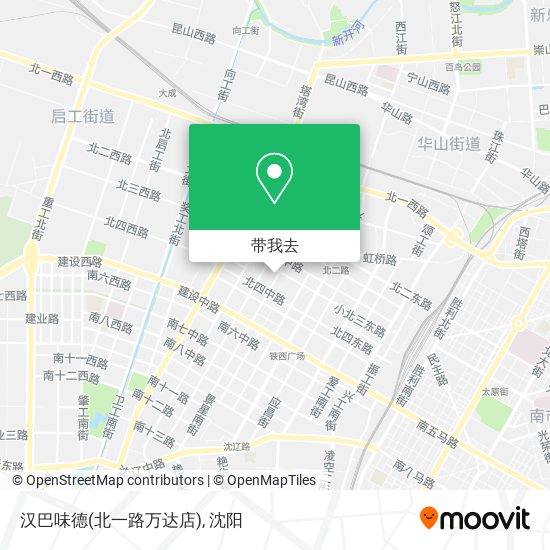 汉巴味德(北一路万达店)地图