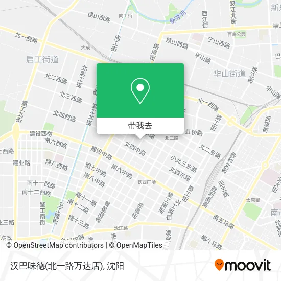 汉巴味德(北一路万达店)地图
