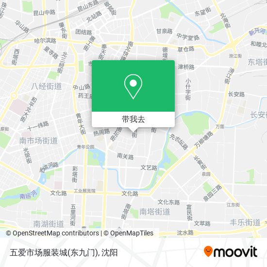 五爱市场服装城(东九门)地图