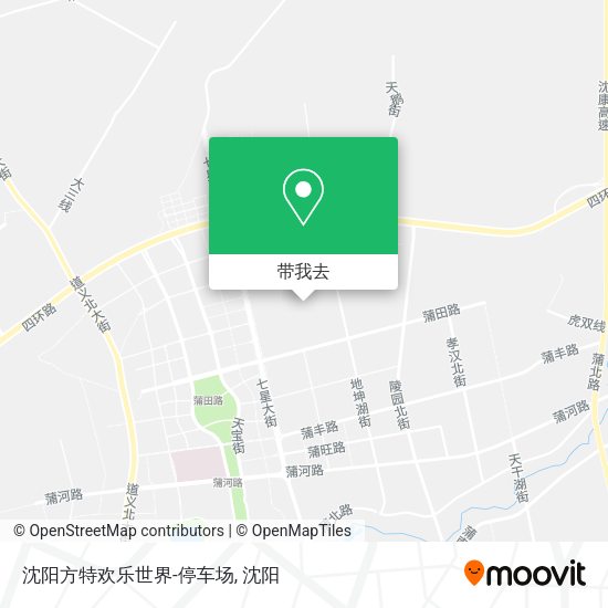 沈阳方特欢乐世界-停车场地图