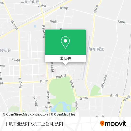 中航工业沈阳飞机工业公司地图