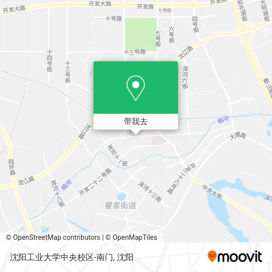 沈阳工业大学中央校区-南门地图