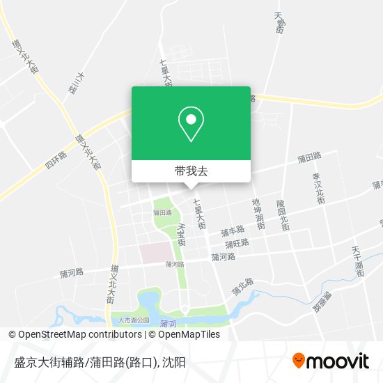 盛京大街辅路/蒲田路(路口)地图