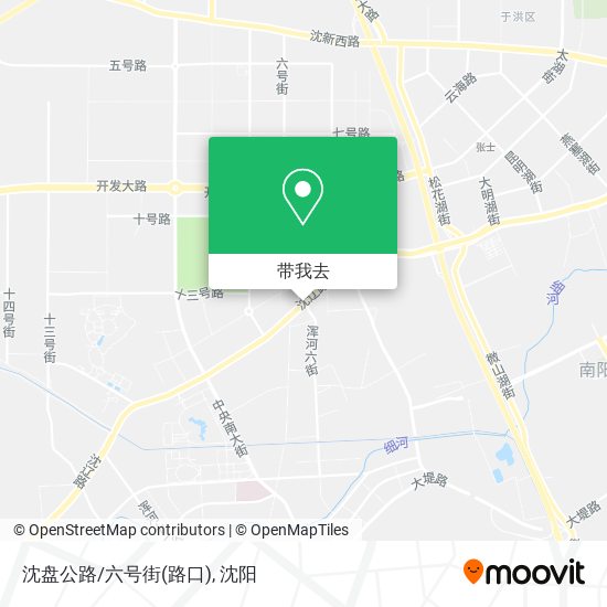 沈盘公路/六号街(路口)地图