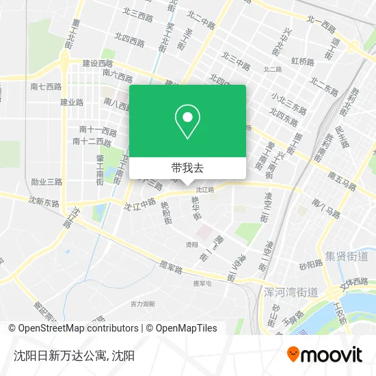 沈阳日新万达公寓地图