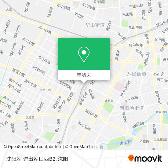 沈阳站-进出站口西B2地图