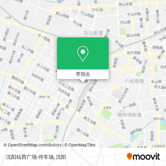 沈阳站西广场-停车场地图