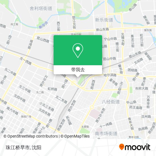 珠江桥早市地图