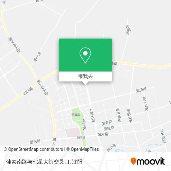 蒲泰南路与七星大街交叉口地图
