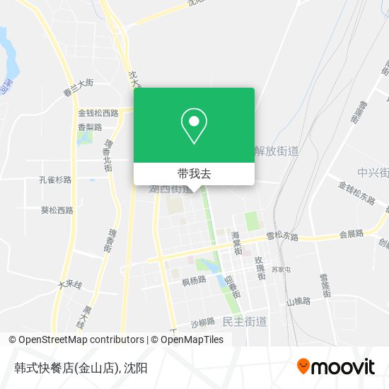 韩式快餐店(金山店)地图