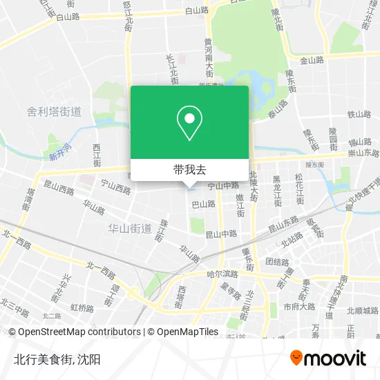 北行美食街地图