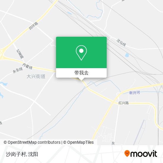沙岗子村地图