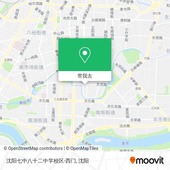 沈阳七中八十二中学校区-西门地图