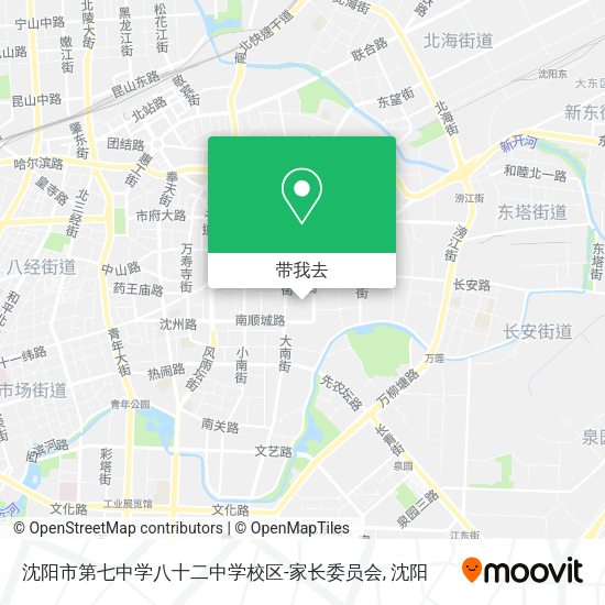 沈阳市第七中学八十二中学校区-家长委员会地图