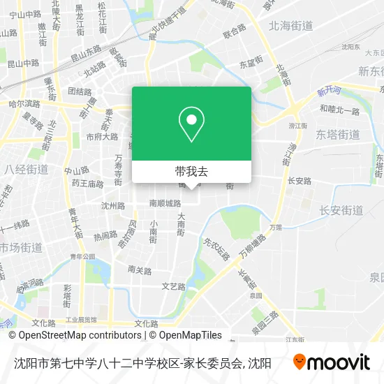 沈阳市第七中学八十二中学校区-家长委员会地图