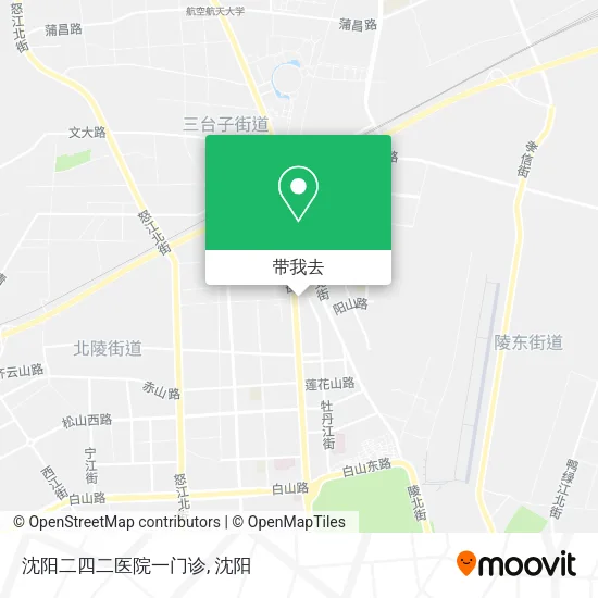 沈阳二四二医院一门诊地图