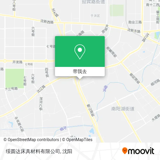 绥圆达床具材料有限公司地图